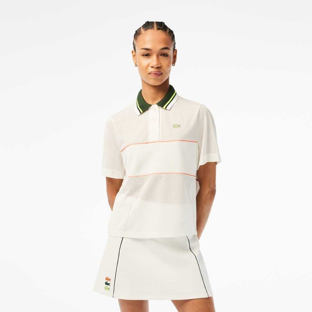 Lacoste Organic Algodon French Made Loose Cut Blancas | 3495-GMYIB