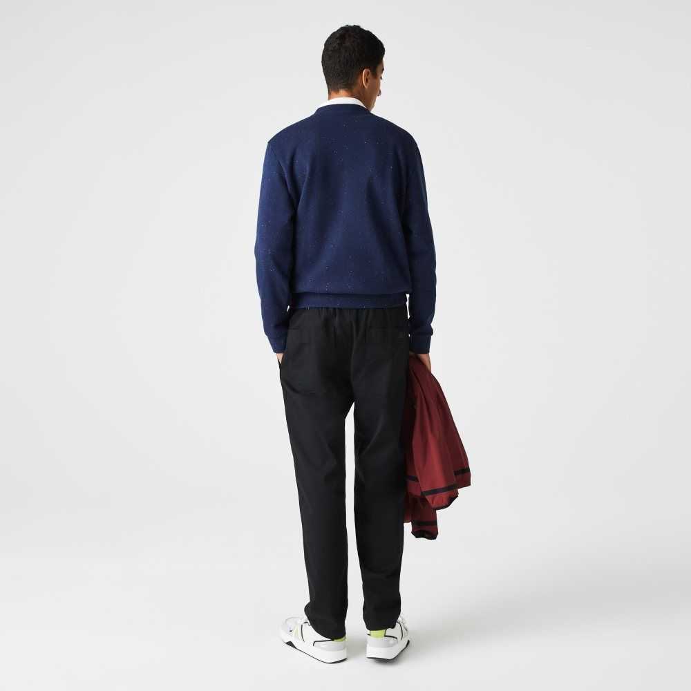 Lacoste Organic Algodon Gabardine Chinos Negras | 7869-DVOYL