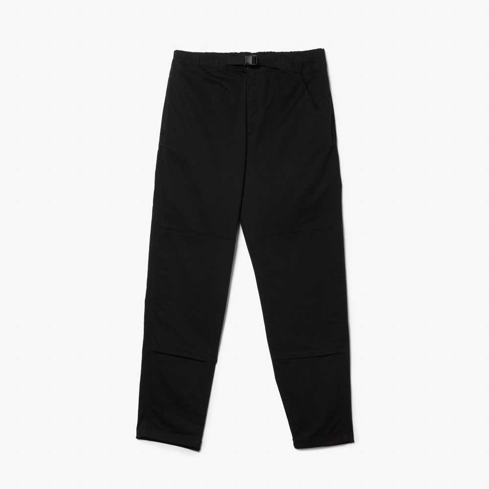 Lacoste Organic Algodon Gabardine Chinos Negras | 7869-DVOYL