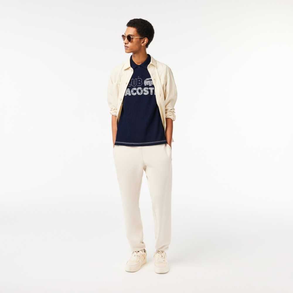 Lacoste Organic Algodon Printed Azul Marino Azules | 4251-CNPFG