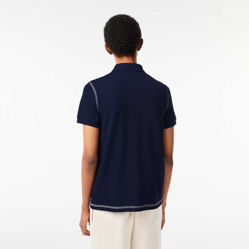 Lacoste Organic Algodon Printed Azul Marino Azules | 4251-CNPFG