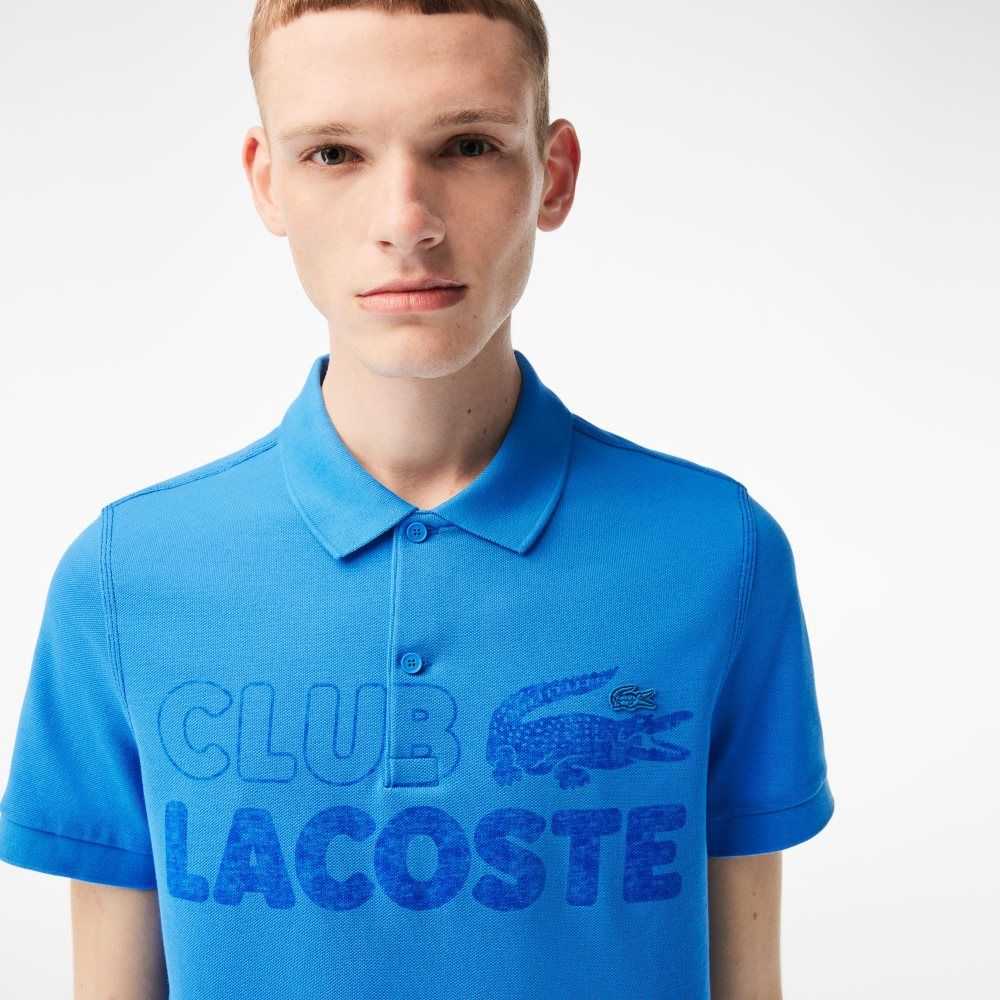 Lacoste Organic Algodon Printed Azules | 0476-UAHEC