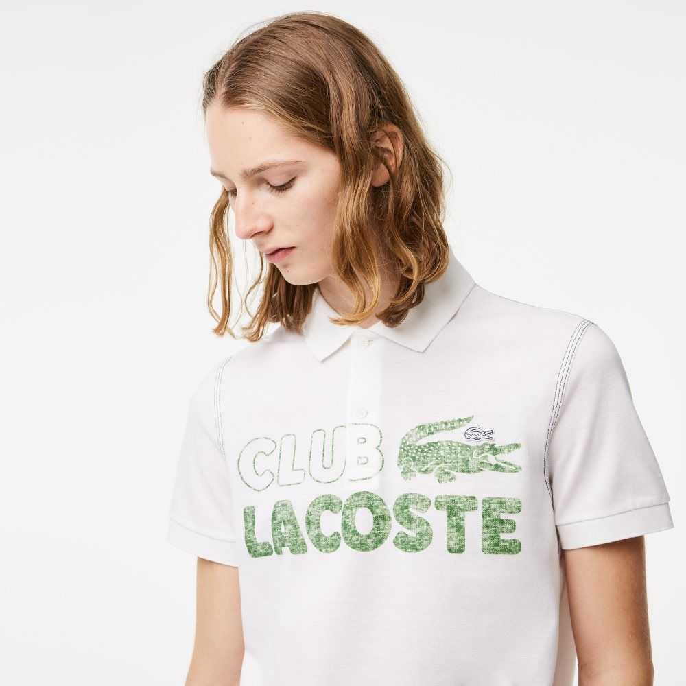 Lacoste Organic Algodon Printed Blancas | 4018-BQCDF