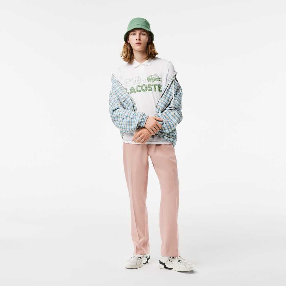 Lacoste Organic Algodon Printed Blancas | 4018-BQCDF