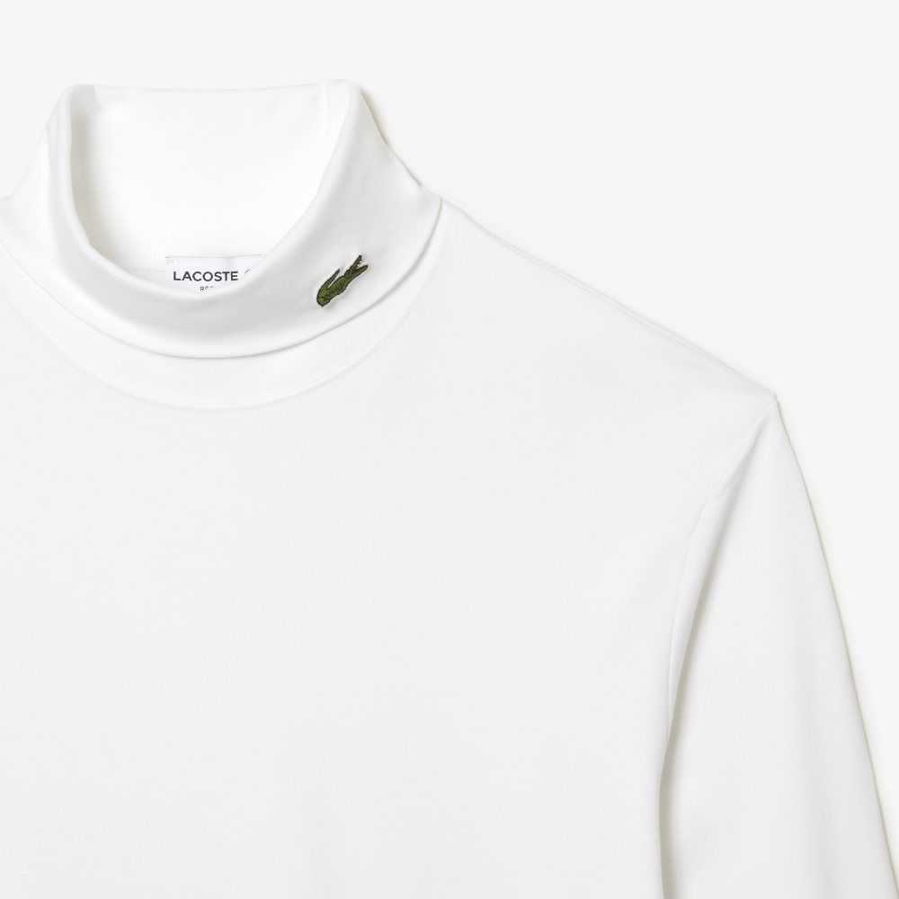 Lacoste Organic Algodon Turtleneck Blancas | 3207-MCHXO