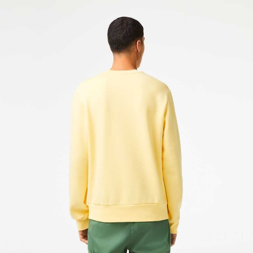 Lacoste Organic Brushed Algodon Amarillo | 9127-VXWTU