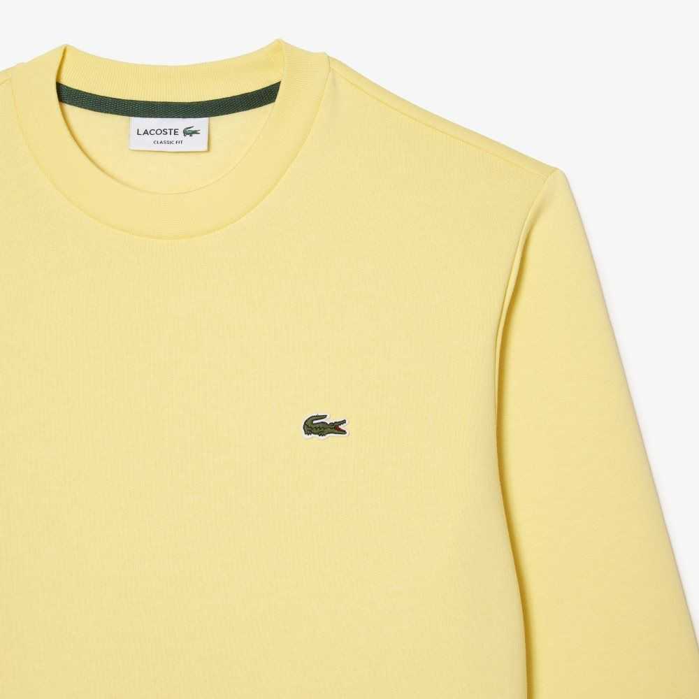 Lacoste Organic Brushed Algodon Amarillo | 9127-VXWTU