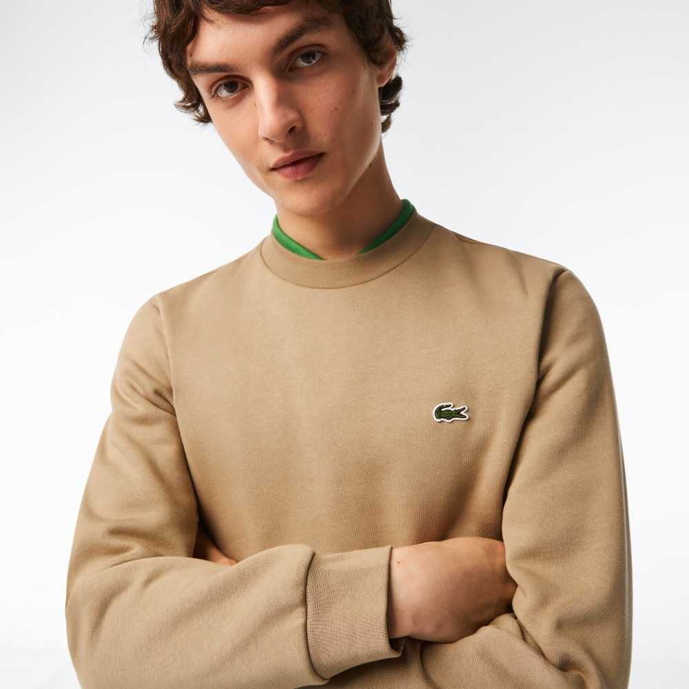 Lacoste Organic Brushed Algodon Beige | 2507-EZCYX