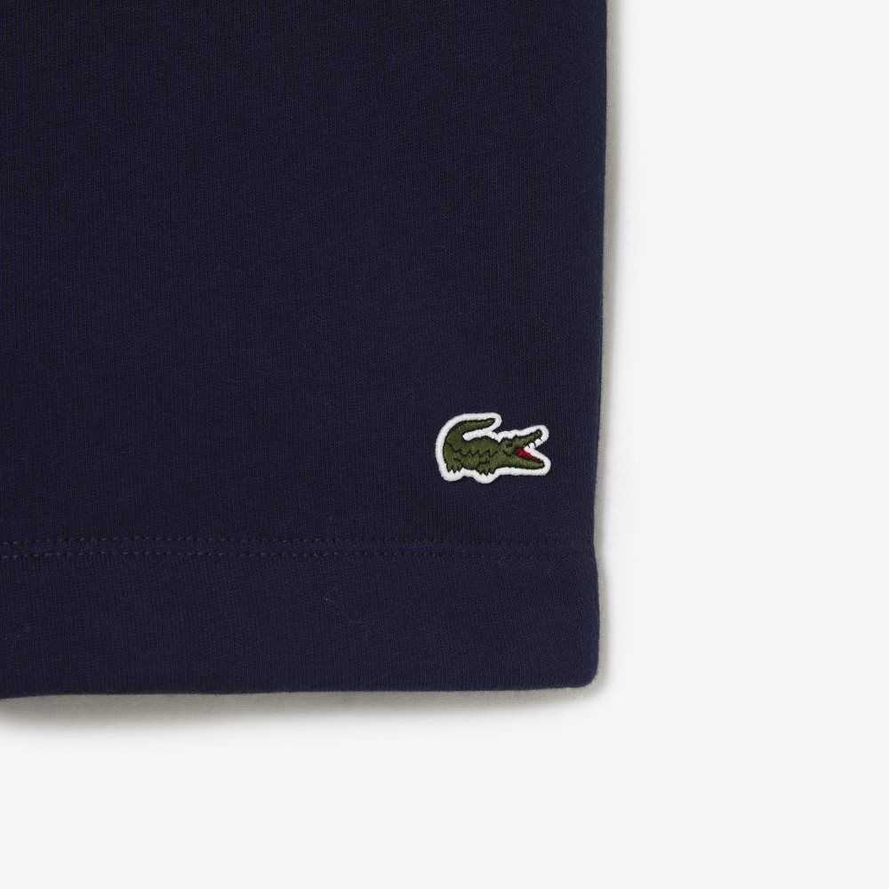 Lacoste Organic Brushed Algodon Fleece Azul Marino Azules | 0459-PNKMR