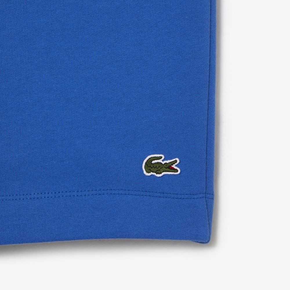 Lacoste Organic Brushed Algodon Fleece Azules | 1735-NLGIZ