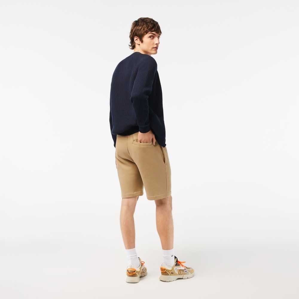 Lacoste Organic Brushed Algodon Fleece Beige | 1849-ALSWN