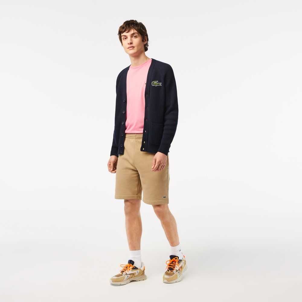 Lacoste Organic Brushed Algodon Fleece Beige | 1849-ALSWN