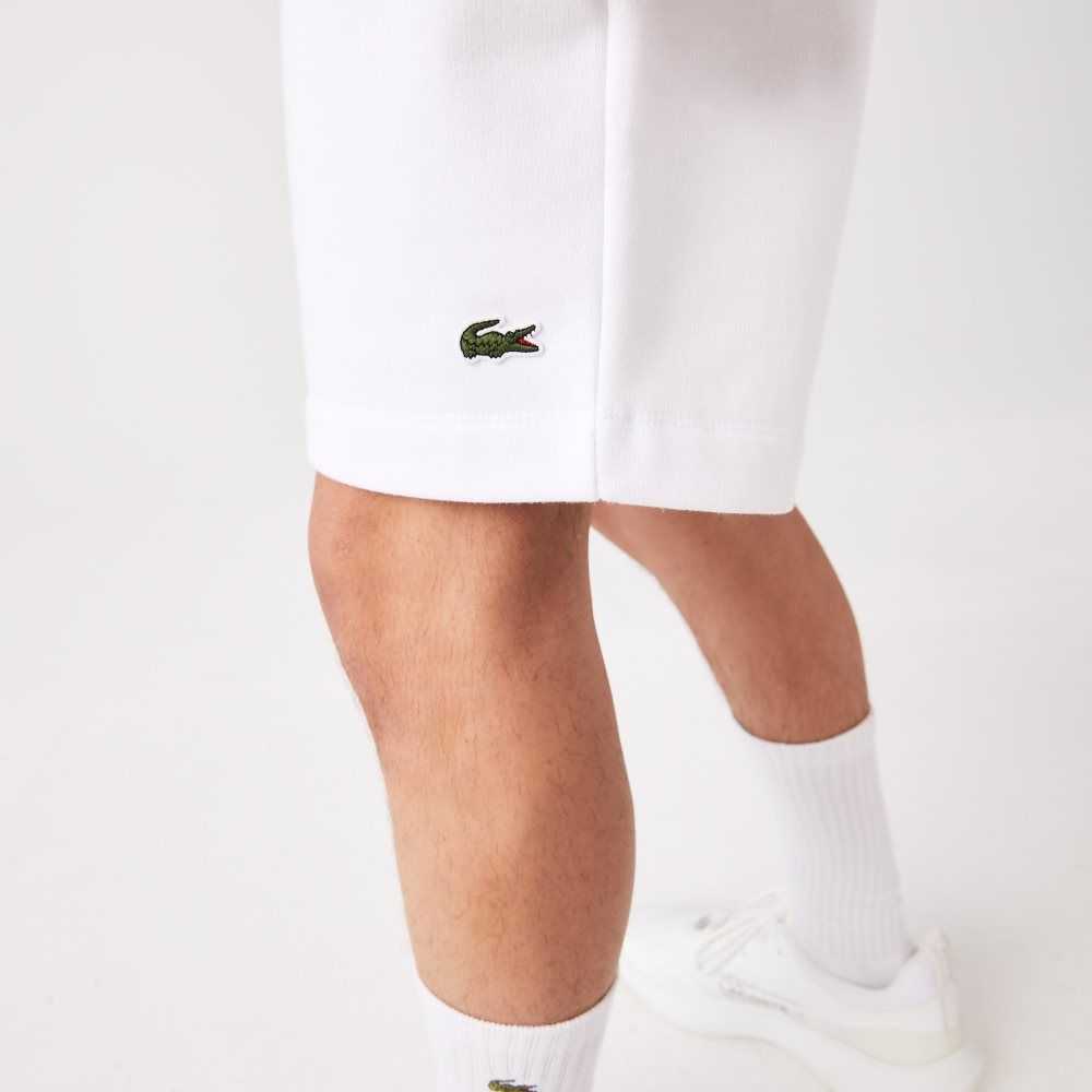 Lacoste Organic Brushed Algodon Fleece Blancas | 8472-CAQDW