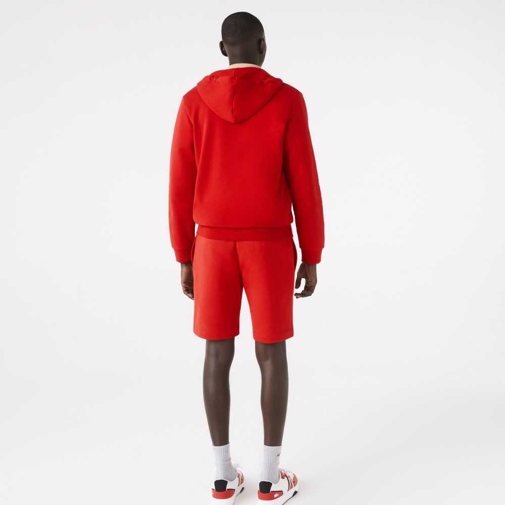 Lacoste Organic Brushed Algodon Fleece Rojas | 4120-OHKJL