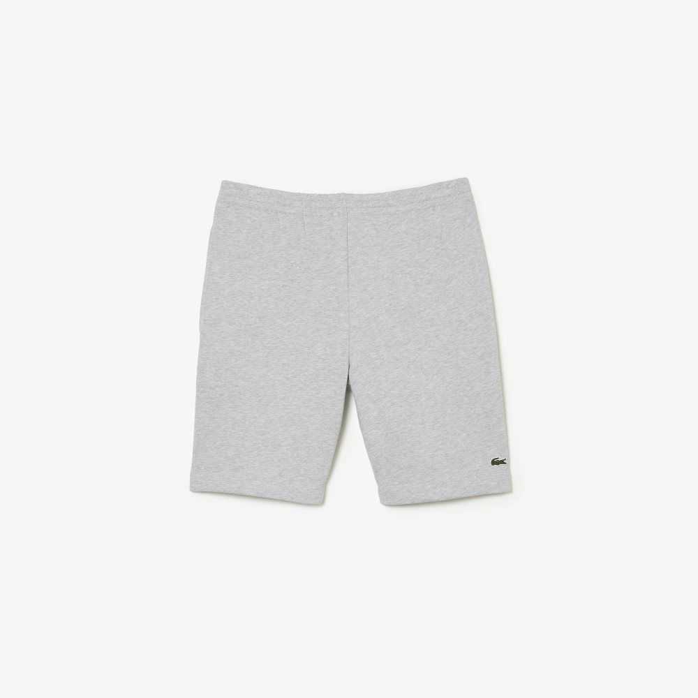 Lacoste Organic Brushed Algodon Fleece Shorts Gris | 8593-OUGDA