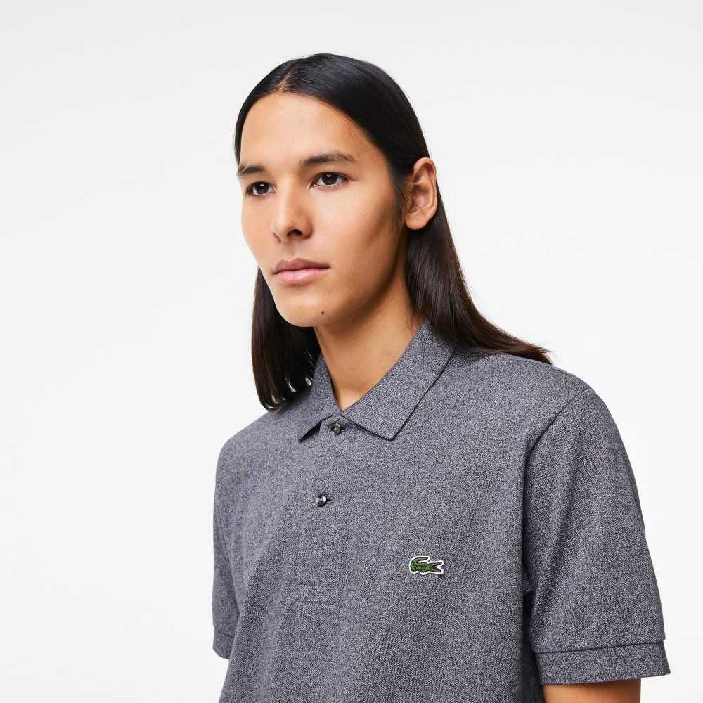 Lacoste Original L.12.12 Heathered Petit Pique Algodon Gris | 5134-KEHPS