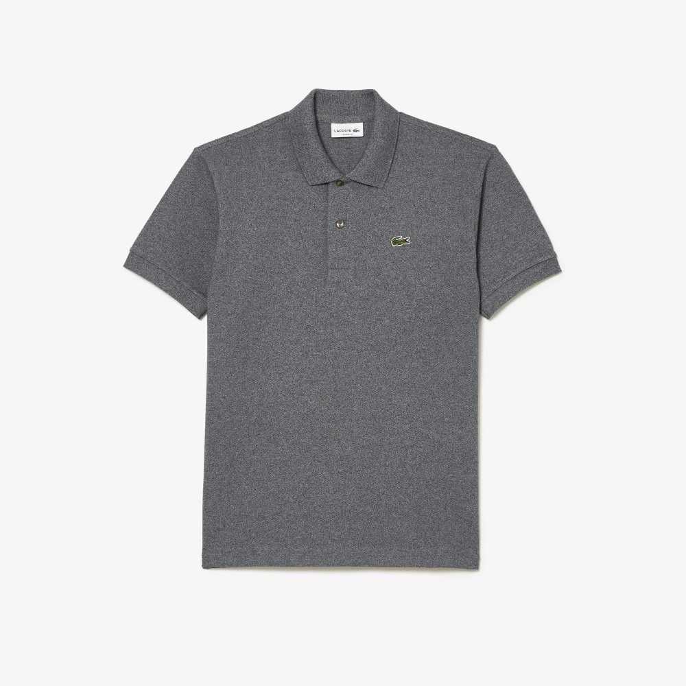 Lacoste Original L.12.12 Heathered Petit Pique Algodon Gris | 5134-KEHPS