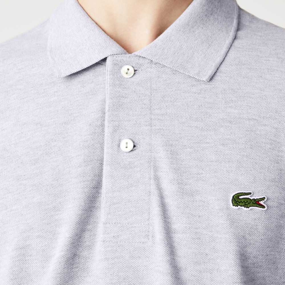 Lacoste Original L.12.12 Heathered Petit Pique Algodon Gris | 6351-FSLYO