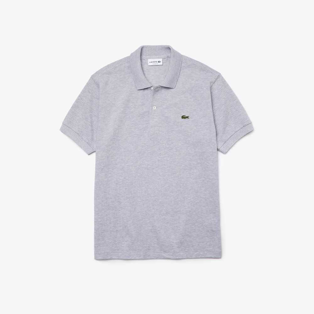 Lacoste Original L.12.12 Heathered Petit Pique Algodon Gris | 6351-FSLYO