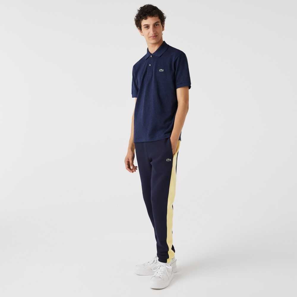 Lacoste Original L.12.12 Heathered Petit Pique Algodon Azules | 6750-KZVJQ