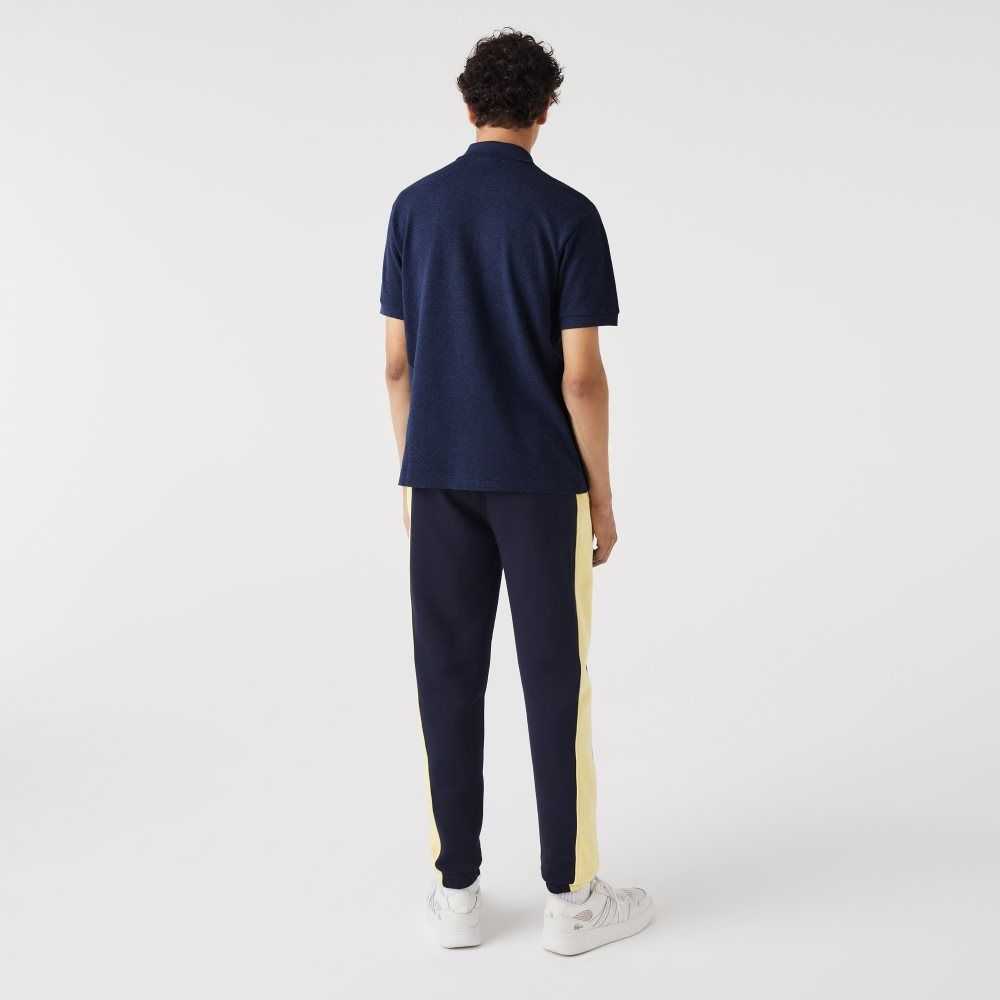 Lacoste Original L.12.12 Heathered Petit Pique Algodon Azules | 6750-KZVJQ