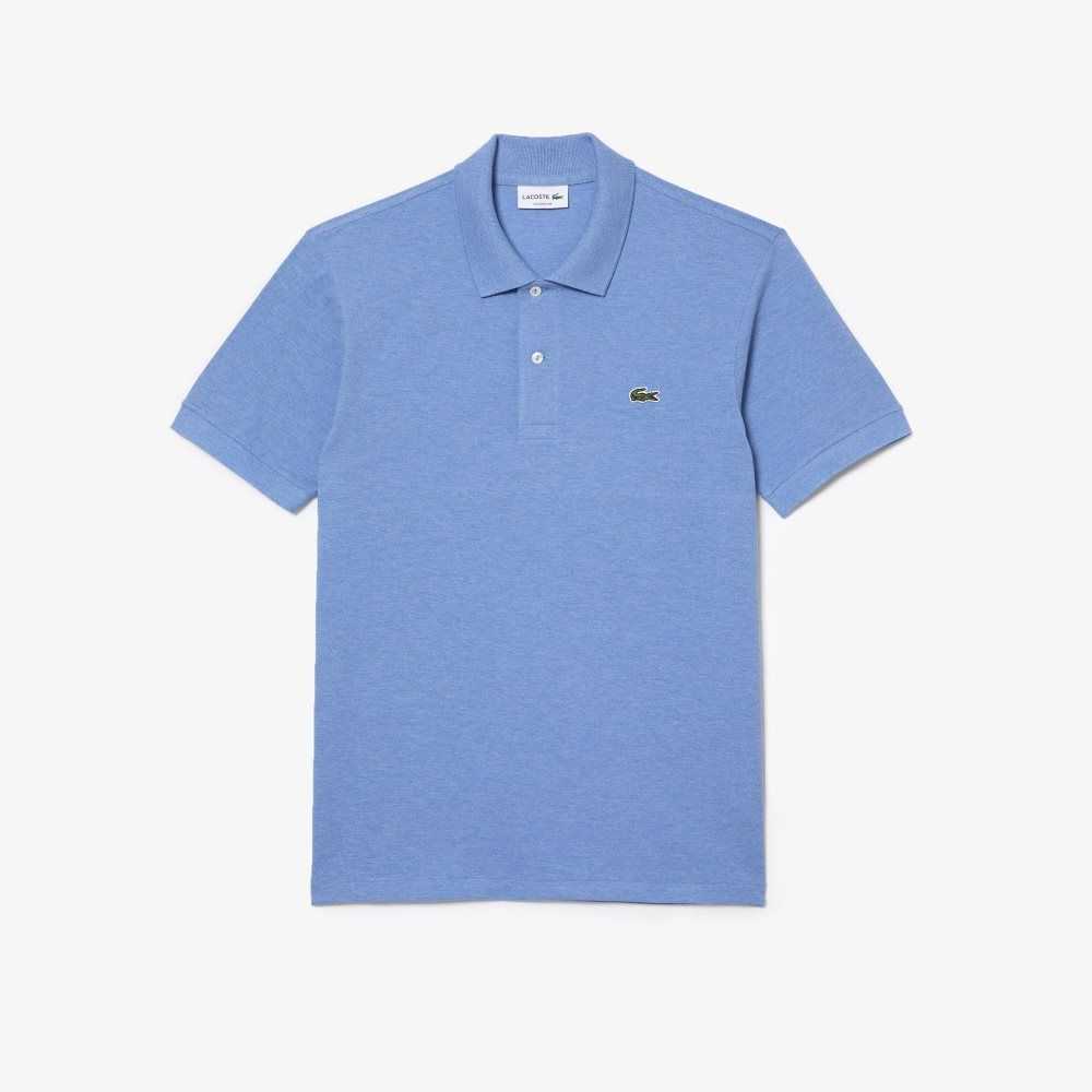 Lacoste Original L.12.12 Heathered Petit Pique Algodon Azules | 7480-HSQRF