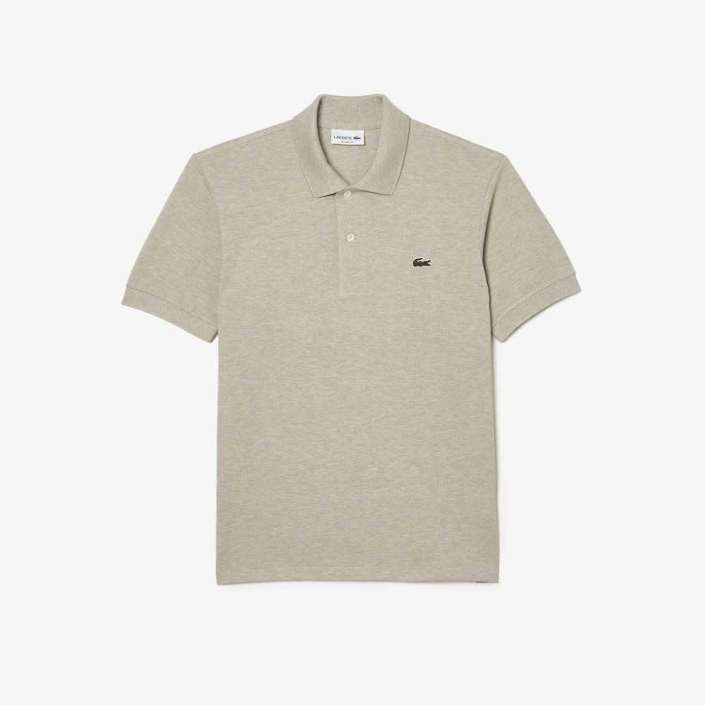 Lacoste Original L.12.12 Heathered Petit Pique Algodon Beige | 8723-BJQKD