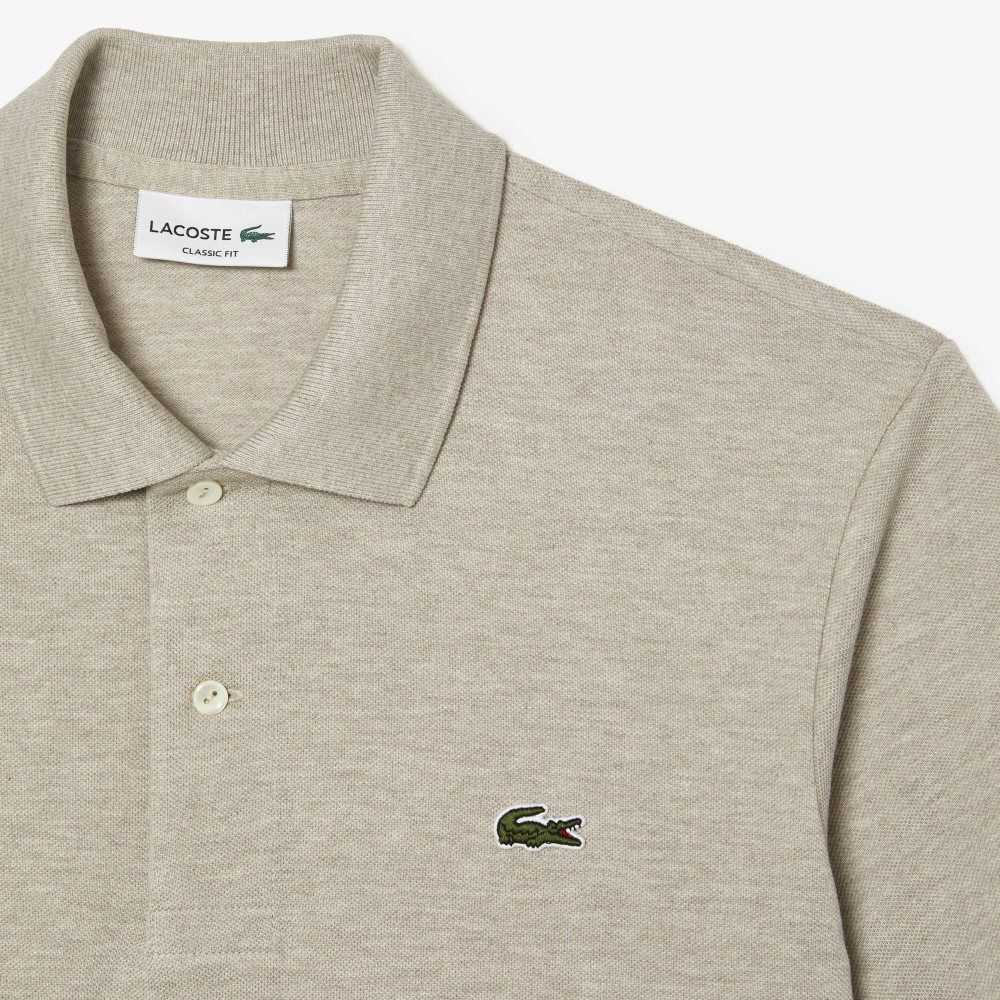 Lacoste Original L.12.12 Heathered Petit Pique Algodon Beige | 8723-BJQKD