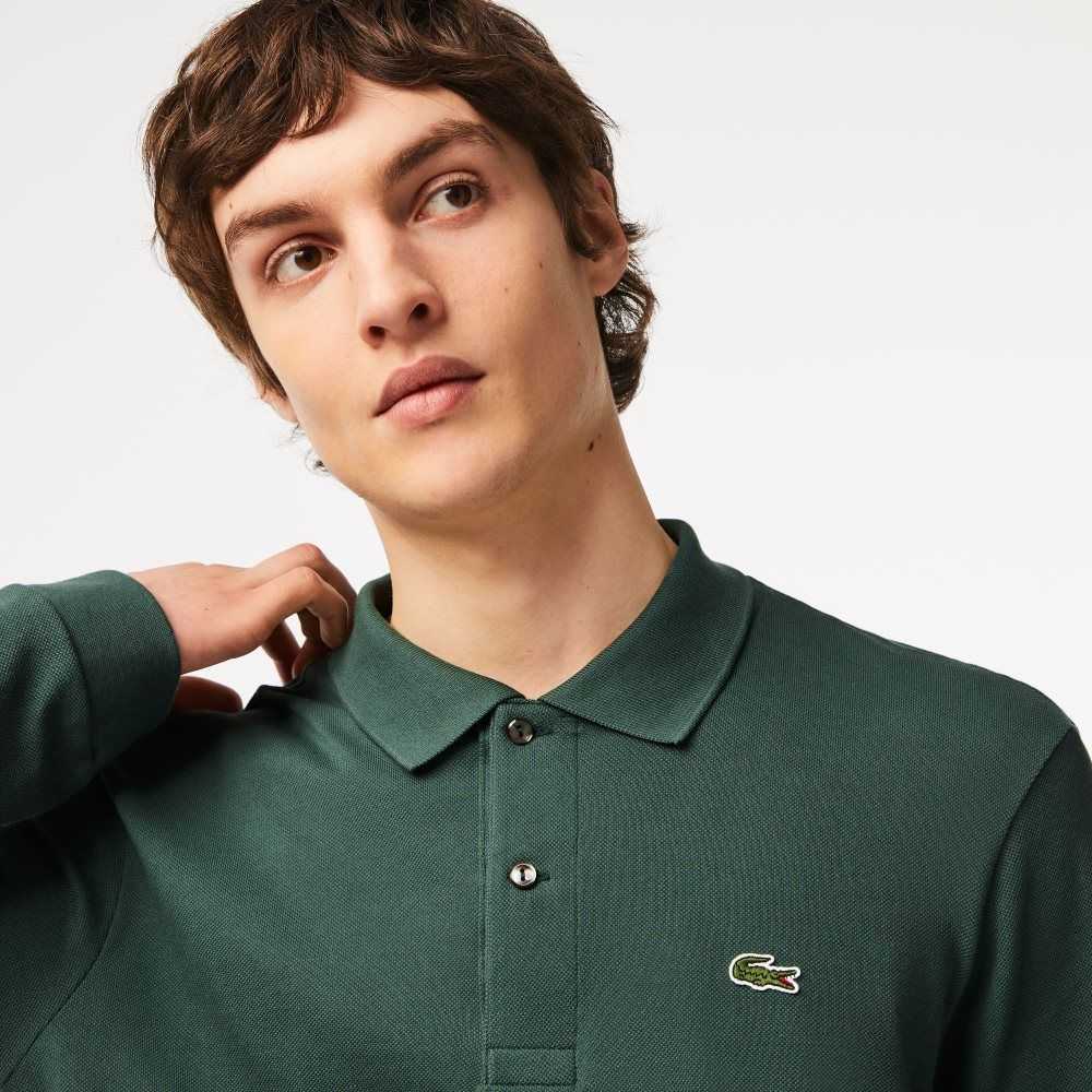 Lacoste Original L.12.12 Long Sleeve Algodon Verde | 0947-NTVLJ