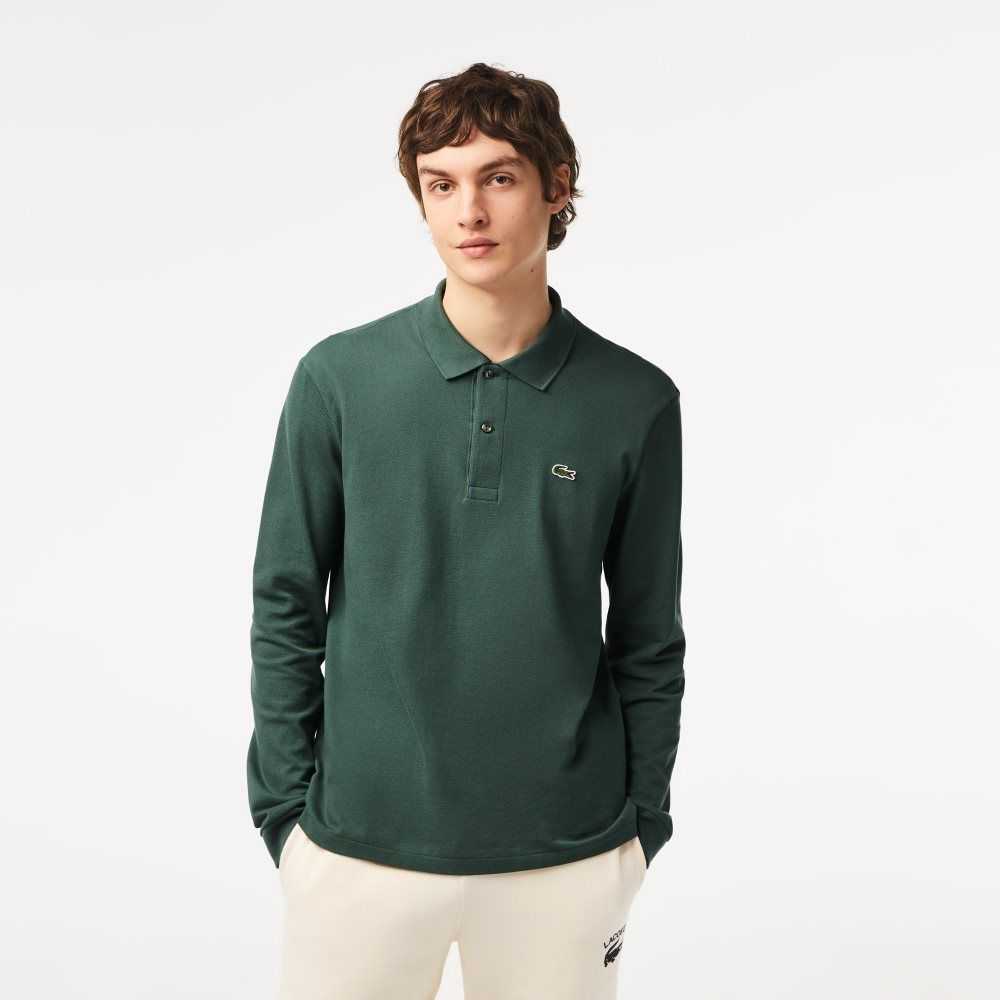 Lacoste Original L.12.12 Long Sleeve Algodon Verde | 0947-NTVLJ