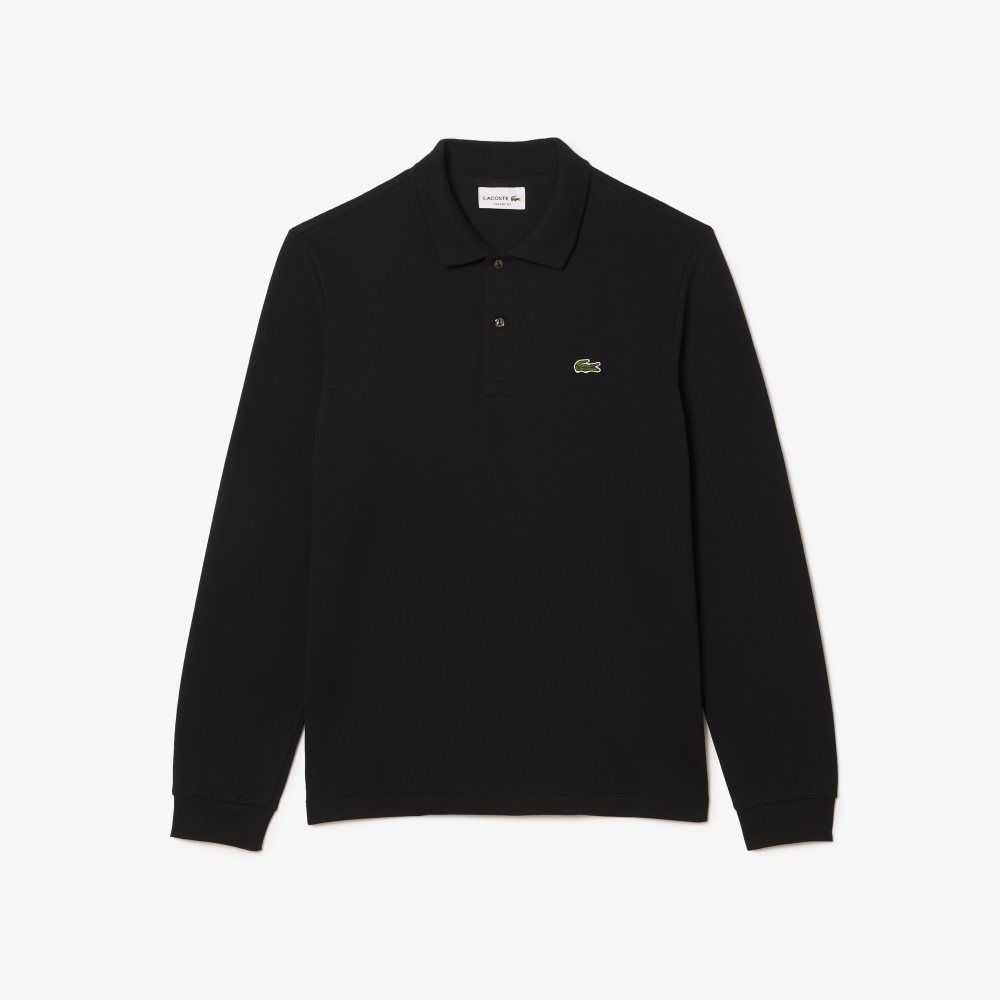 Lacoste Original L.12.12 Long Sleeve Algodon Negras | 2870-ZQXBK