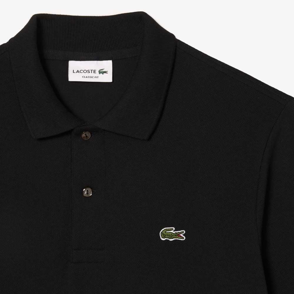 Lacoste Original L.12.12 Long Sleeve Algodon Negras | 2870-ZQXBK