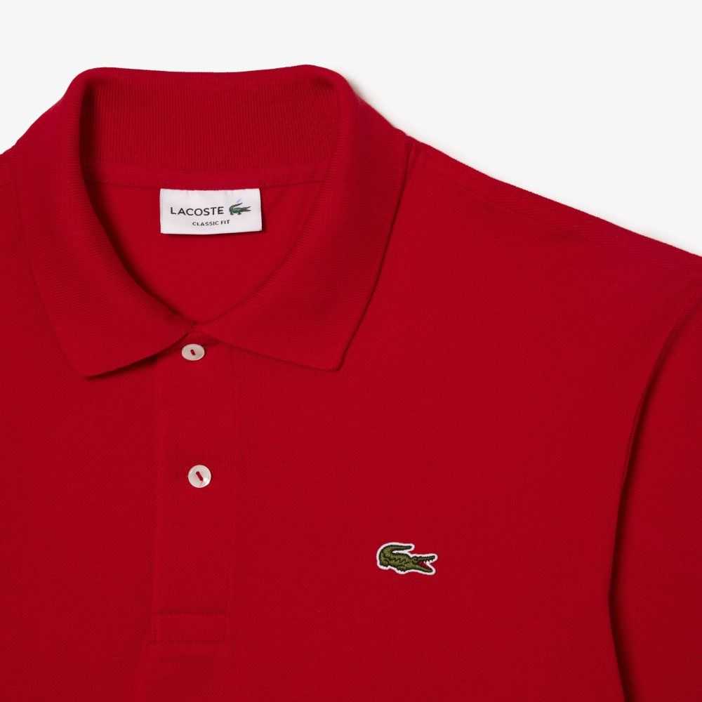 Lacoste Original L.12.12 Long Sleeve Algodon Rojas | 4759-BIVKR