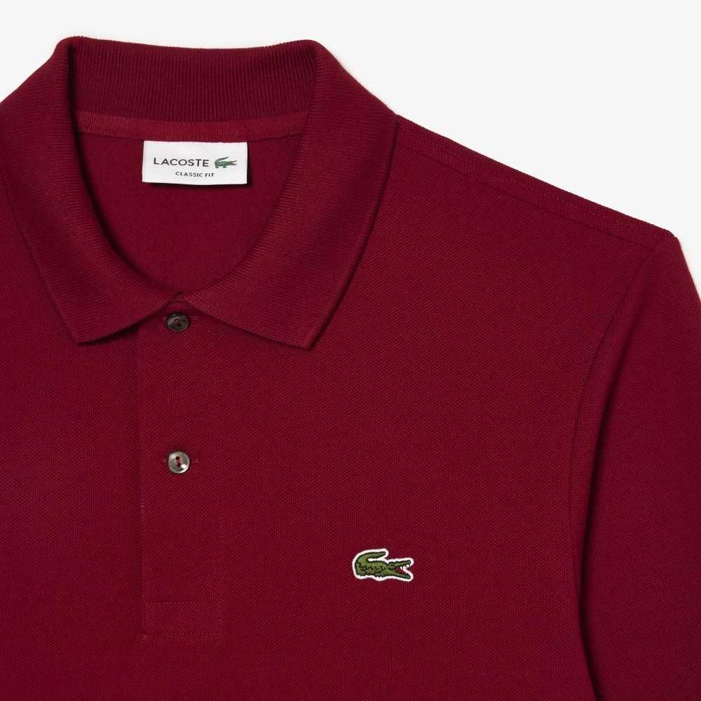 Lacoste Original L.12.12 Long Sleeve Algodon Burdeos | 5386-BHYCL