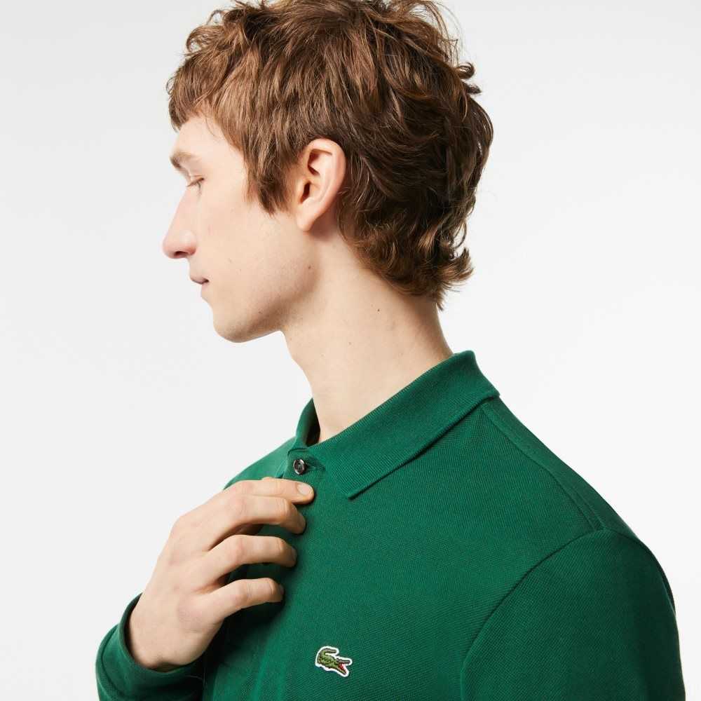 Lacoste Original L.12.12 Long Sleeve Algodon Verde | 8490-NDFXL