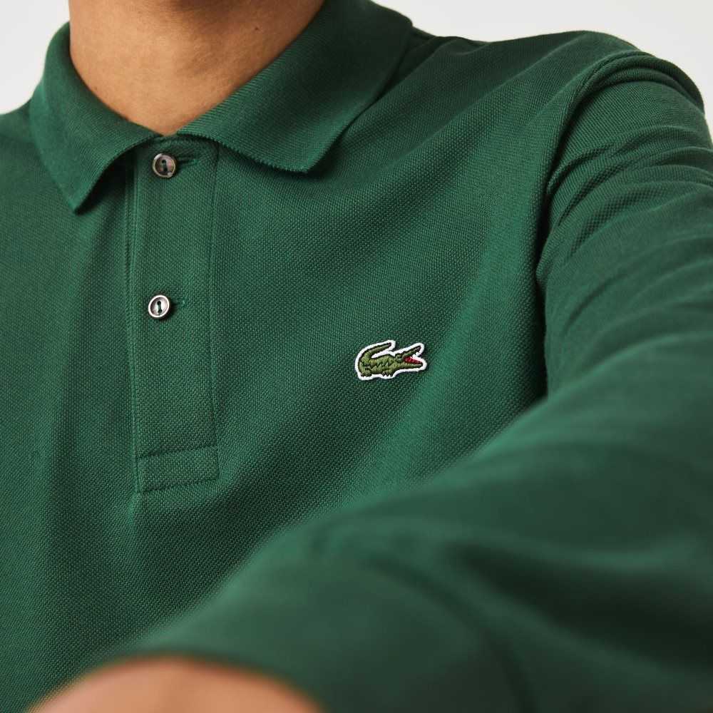 Lacoste Original L.12.12 Long Sleeve Algodon Verde | 8490-NDFXL