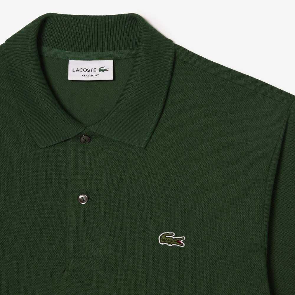 Lacoste Original L.12.12 Long Sleeve Algodon Verde | 8490-NDFXL