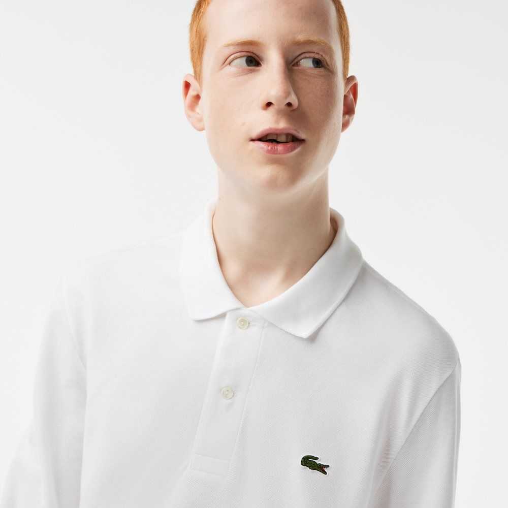 Lacoste Original L.12.12 Long Sleeve Algodon Blancas | 9167-PXDJG