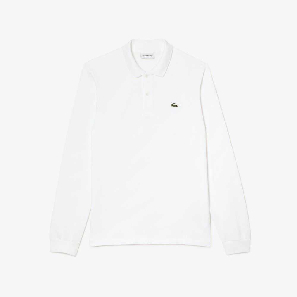 Lacoste Original L.12.12 Long Sleeve Algodon Blancas | 9167-PXDJG