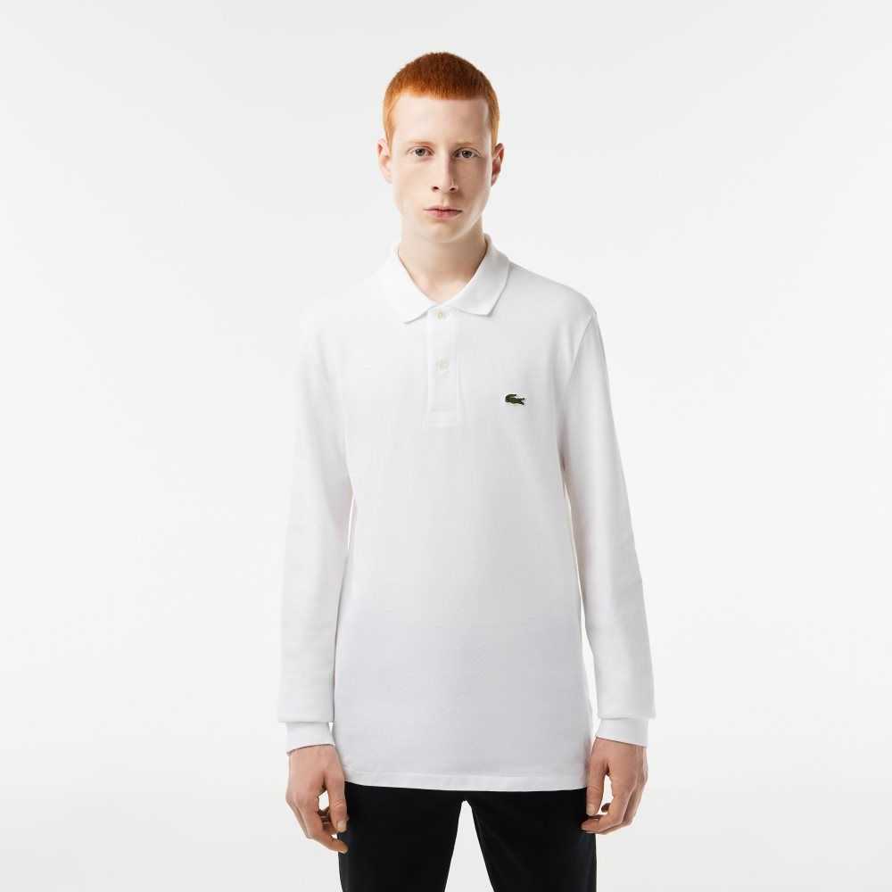 Lacoste Original L.12.12 Long Sleeve Algodon Blancas | 9167-PXDJG