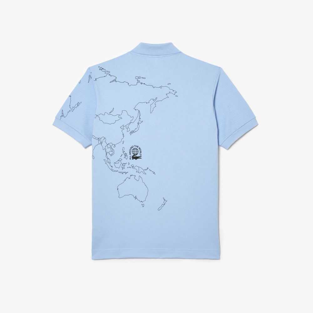 Lacoste Original L.12.12 Planisphere Azules | 2351-SJIXB