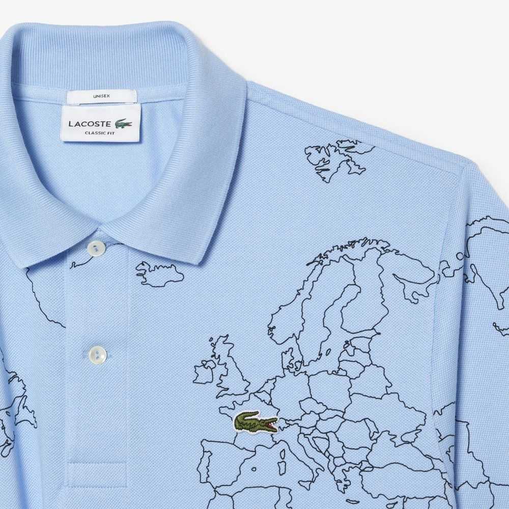 Lacoste Original L.12.12 Planisphere Azules | 2351-SJIXB