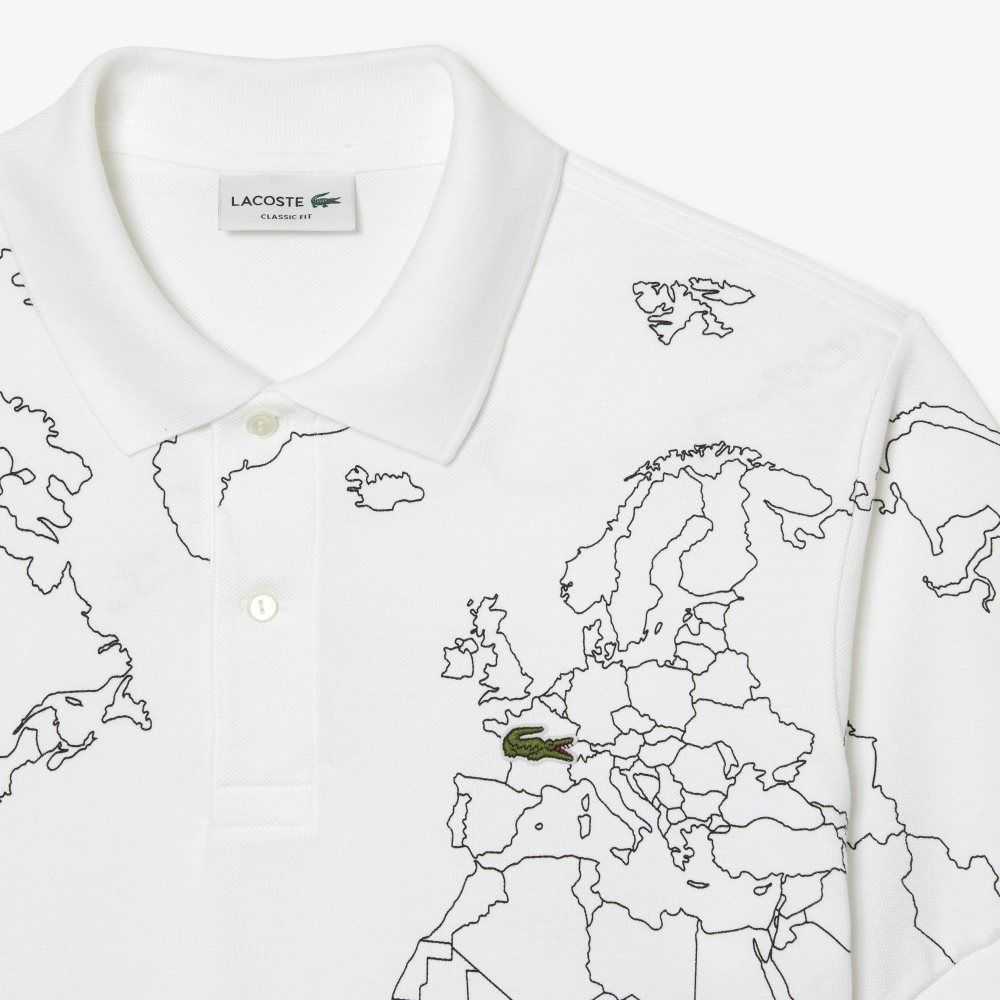 Lacoste Original L.12.12 Planisphere Blancas | 2314-LNAQJ