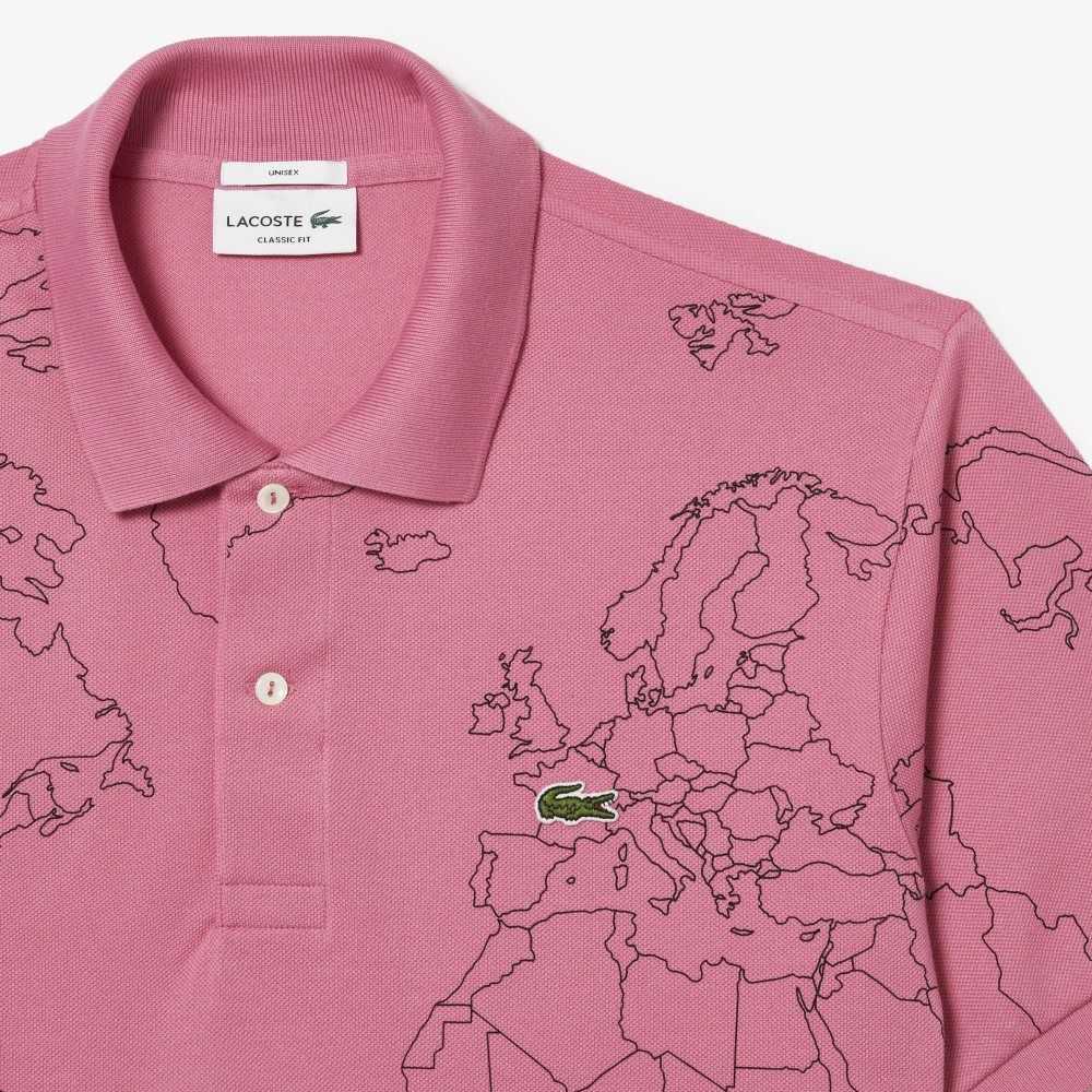 Lacoste Original L.12.12 Planisphere Rosas | 9042-MDSYX