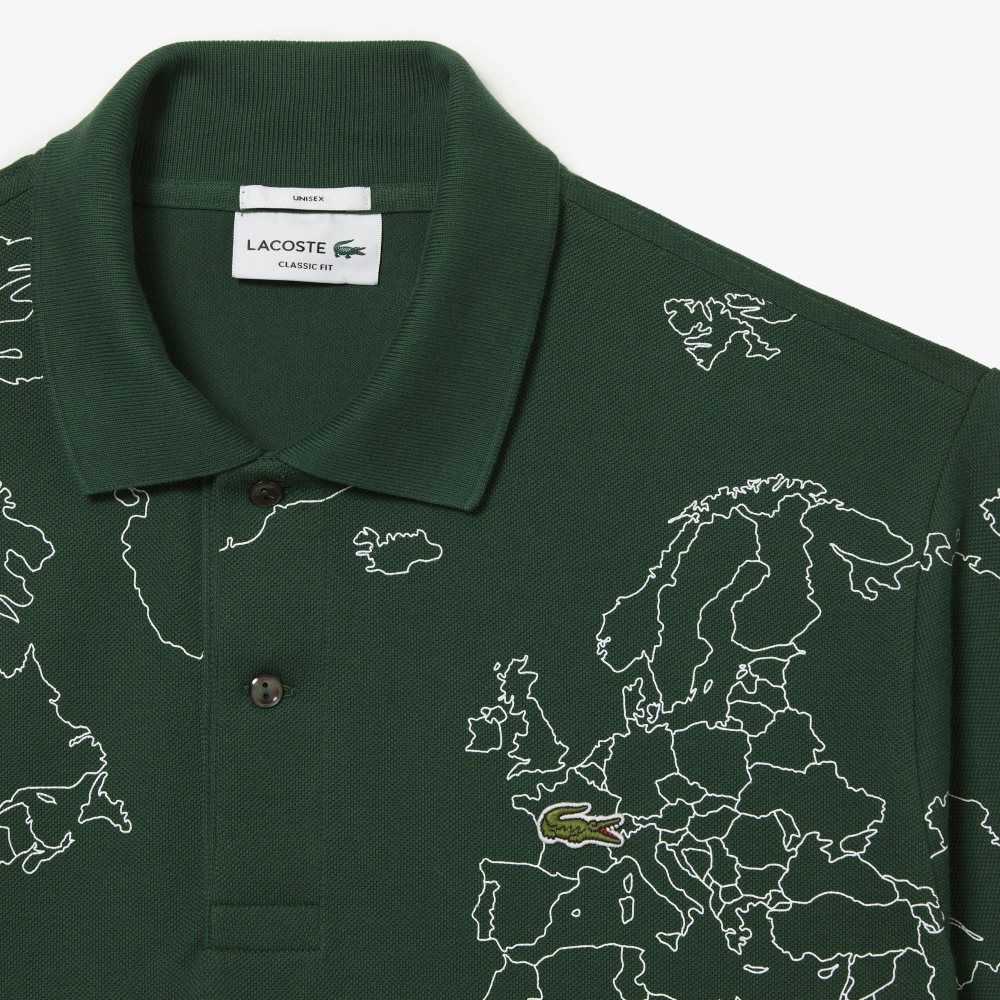 Lacoste Original L.12.12 Planisphere Verde | 2916-BUEGY