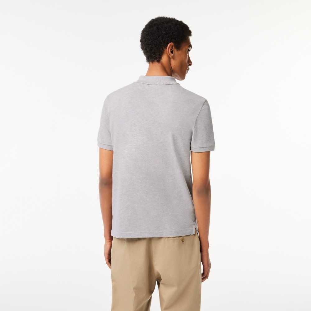 Lacoste Original L.12.12 Slim Fit Petit Pique Algodon Gris | 0158-WXBJP