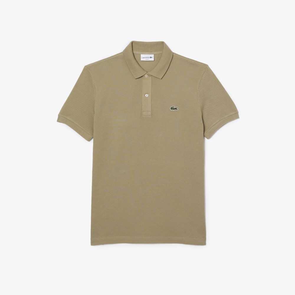 Lacoste Original L.12.12 Slim Fit Petit Pique Algodon Beige | 0369-ZTDUS