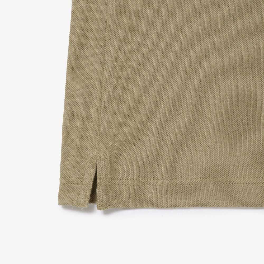 Lacoste Original L.12.12 Slim Fit Petit Pique Algodon Beige | 0369-ZTDUS