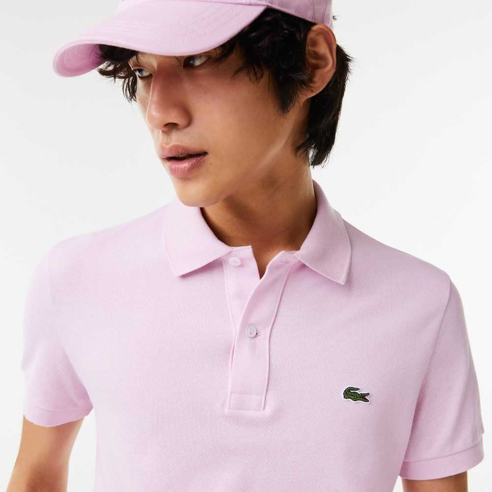 Lacoste Original L.12.12 Slim Fit Petit Pique Algodon Rosas | 0438-DAOHL