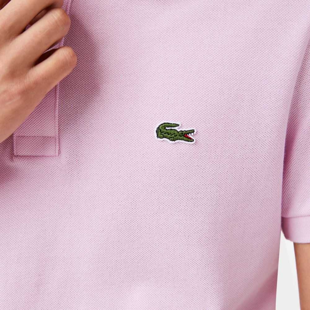 Lacoste Original L.12.12 Slim Fit Petit Pique Algodon Rosas | 0438-DAOHL